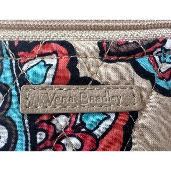 Vera Bradley Crossbody Bag with Floral Design - Red, Green, Tan - Picture 11 of 13